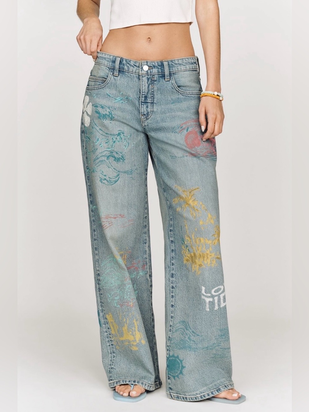 Anthropologie Pilcro Esme Mid-Rise Wide-Leg Jeans